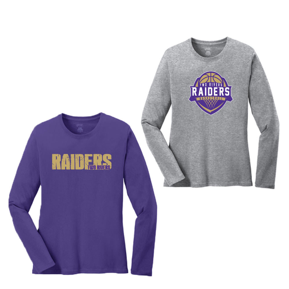 Two Rivers Basketball – Long Sleeve Shirt (Ladies) – Designers Lounge
