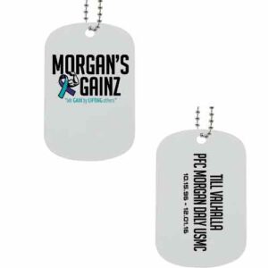Morgan's Gainz - Dog Tag with Chain