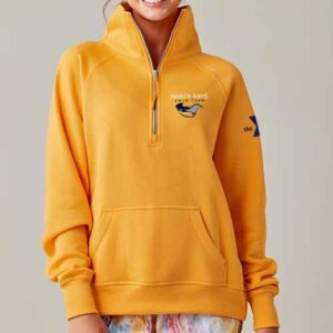 Manta Rays - Ladies Boxy Half Zip Fleece