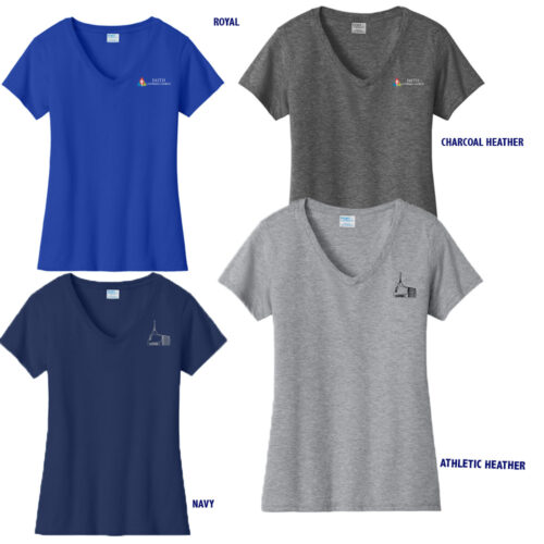 Faith Lutheran- Ladies V-Neck Tee - Image 2