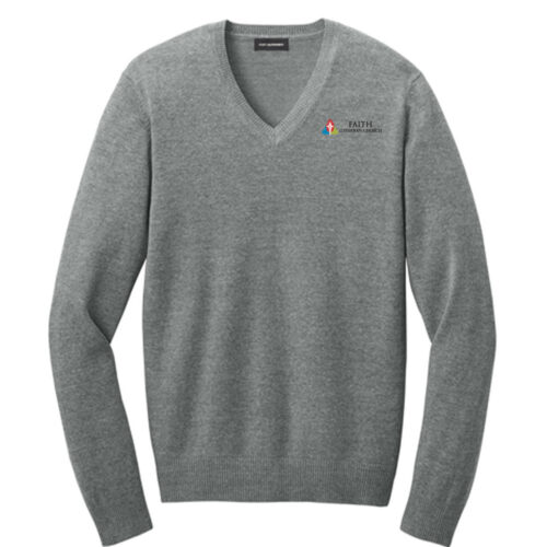 Faith Lutheran-Easy Care V-Neck Sweater - Image 3