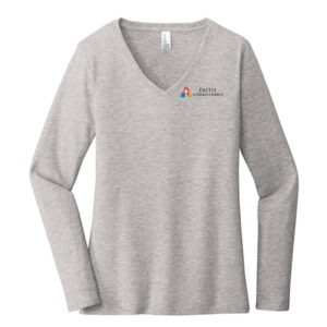 Faith Lutheran- Ladies Long Sleeve (V-Neck)