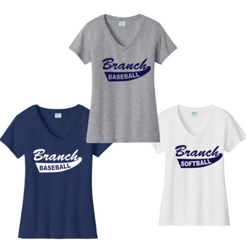 Branch Sports Ladies V-Neck - Image 2