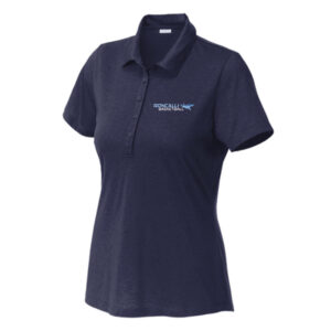 Girls Roncalli Basketball - Heather Performance Polo (Ladies)