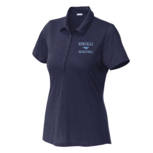Boys Roncalli Basketball - Heather Performance Polo (Ladies)