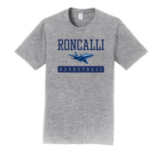 Boys Roncalli Basketball - Short Sleeve Ringspun Tee