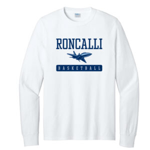 Boys Roncalli Basketball - Long Sleeve Cotton Tee