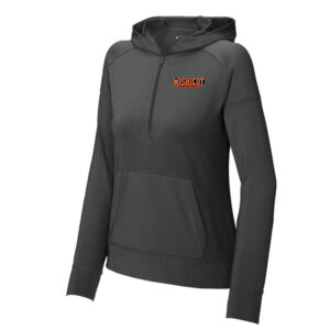 Mishicot Boys Basketball - Stretch Performance 1/4 Zip Hoodie (Ladies)