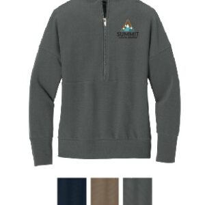 Summit Clinical Services- Ladies Linear Texture Ottoman Knit 1/4 Zip