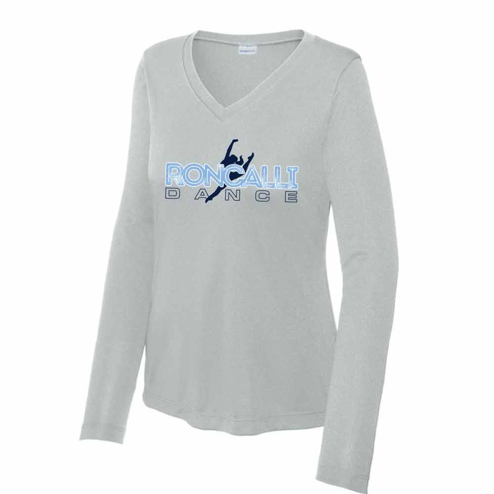 Roncalli Dance-Ladies Long Sleeve Dri-Fit V-Neck Tee
