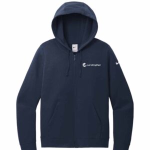 Lending Pad: Nike Women's Club Fleece Sleeve Swoosh Full-Zip Hoodie