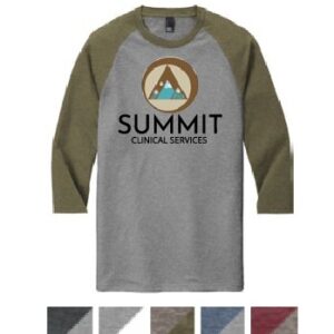 Summit Clinical Services- 3/4 Sleeve Triblend Raglan Tee