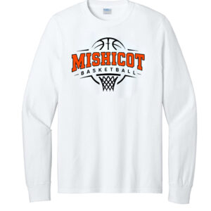 Mishicot Girls Basketball - Long Sleeve Ringspun Tee