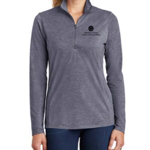 DA's Office - Tri-blend Wicking 1/4 Zip Pullover (Ladies)